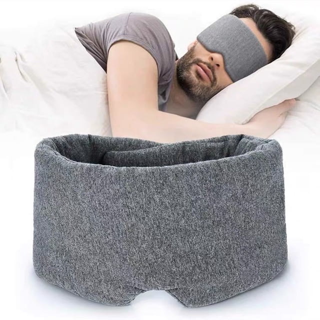 RV Máscara para dormir Blackout Máscara para dormir Algodón Hecho a mano Cubierta de ojo ajustable para hombres Mujeres para viajes, siesta, Yoga Talla única, Gris Rojo Verde
