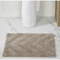 thumbnail image 4 of Better Trends 3 Piece Bathroom Rug Set 100% Cotton Extra Soft Tufted Bath Rug Water Absorbent Non-Slip Bath Mat Machine Washable (Gray) Hugo Collection, 4 of 8