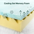 thumbnail image 7 of Zinus 4" Swirl Gel Cooling Memory Foam Mattress Topper, King, 7 of 7