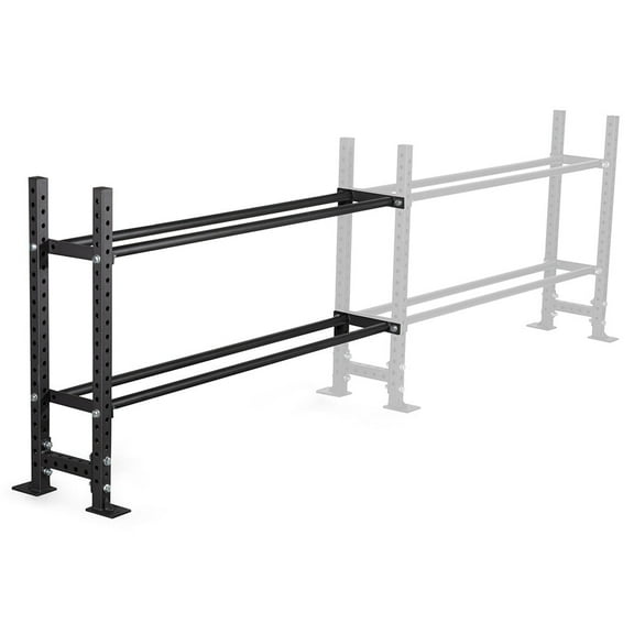 Titan Fitness 2-Tier Add-On Elite Series Mass Storage System, 45.5" x 73" Bumper Plate Storage