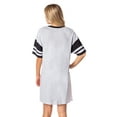 thumbnail image 2 of Peanuts Womens' Joe Cool Snoopy Woodstock Athletic Varsity Style Nightgown Pajama Shirt Dress Sleepwear Loungewear, 2 of 6