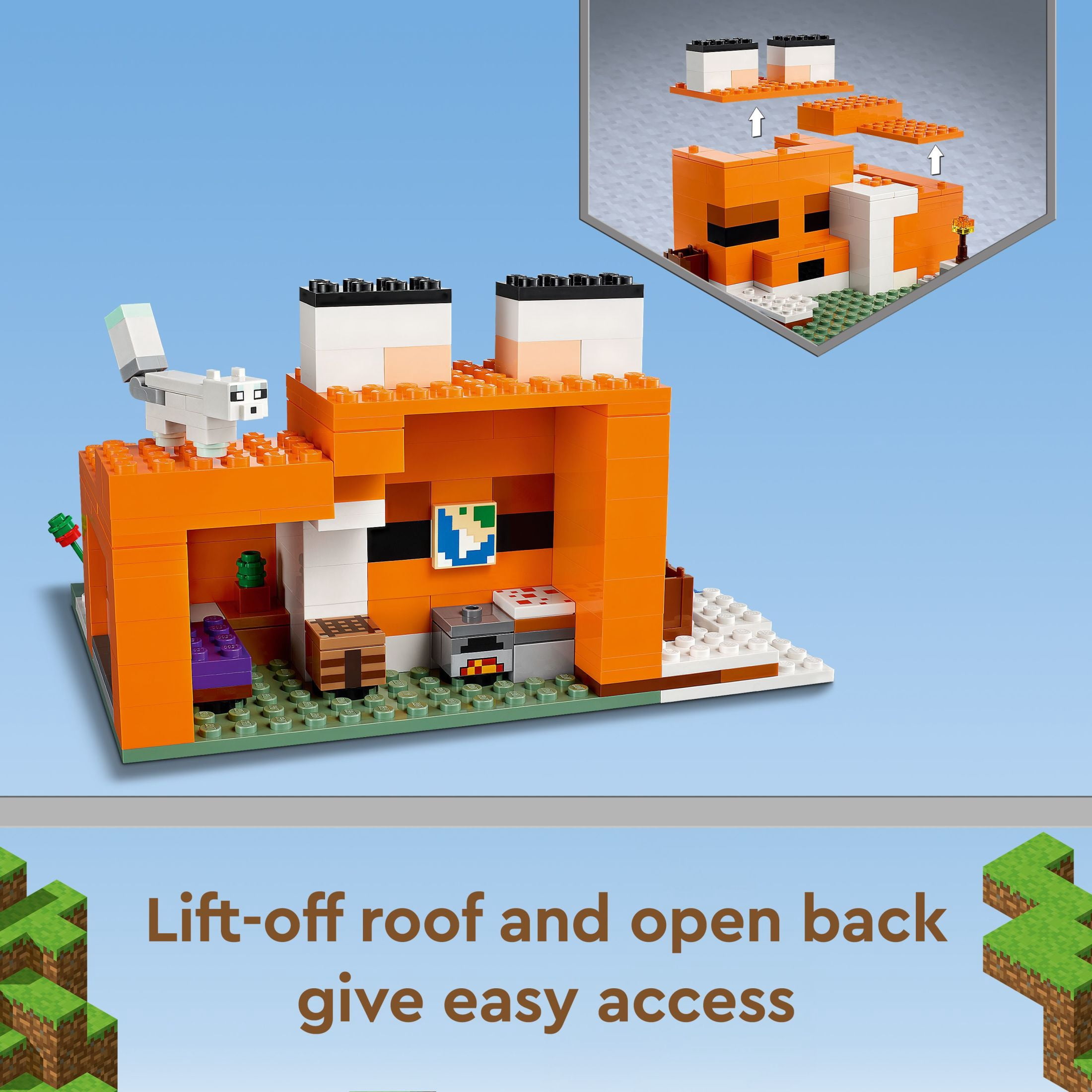 LEGO Building Toy Minecraft The Fox Lodge 8+ Years, 193 pieces