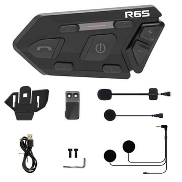 WAYXIN Motorcycle Helmet Intercom - 1200m BT Wireless Headset - Waterproof, Hands-Free Calls, Auto-Answer