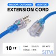 thumbnail image 2 of Cable de extensión para exteriores EP, 10 pies, 12/3, SJTW, 15 A, 125 V, resistente al agua, 2 of 7