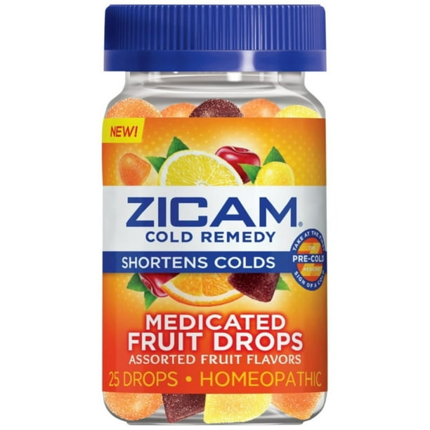 Zicam® Cold Remedy Assorted Fruit Medicated Fruit Drops, 25 Count