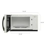 Beautiful 1.1 Cu ft 1000 Watt, Sensor Microwave Oven, White Icing by Drew Barrymore, New
