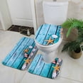 thumbnail image 5 of Marine Flannel 3D Printed Toilet Floor Mat Non Absorbent Carpet for Bathroom and Door Entrance, 5 of 6