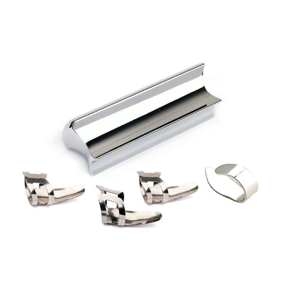 Guitarra Slide Stick Eigraketly Accesorios Acero inoxidable dorado plateado OD027999-02