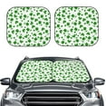 thumbnail image 2 of Daiia St Patrick's Day4 2PCS Car Windshield Sun Shade, Foldable Sun Shield for Car Front Window, Auto Sun Blocker Visor Protector Universal for Truck SUV Pickup-Large, 2 of 7