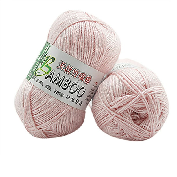 Agierg Nouveau 100% Coton Bambou Chaud Doux Naturel Tricot Crochet Tricots  Laine Fil 50g 