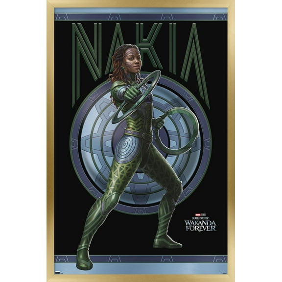 Marvel Black Panther: Wakanda Forever - Nakia Wall Poster, 14.725" x 22.375" Framed