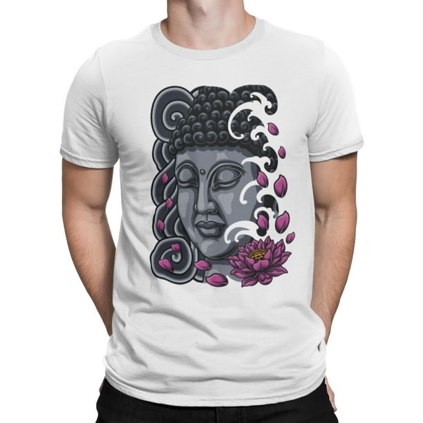 Playera Buda Con Flor de Loto Caballero Once Playera manga corta