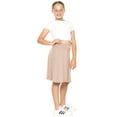 thumbnail image 2 of Stretch Is Comfort Girls Rayon A-Line Skirt with Built-in Shorts | Skort | Child Size 4-16, 2 of 7