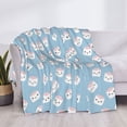 thumbnail image 3 of Uemuo Cartoon Sushi Printed Throw Blanket for Couch, Fluffy Fuzzy Blankets for Bed, Sofa, Cozy Flannel Faux Fur Blanket-40"x30", 3 of 6