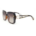 thumbnail image 3 of 90s Diva Womens Rectangle Butterfly Plastic Designer Sunglasses Tortoise - Brown, 3 of 4