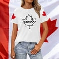 thumbnail image 2 of Bainana Casual T Shirt For Women Cartoon Print Short Sleeve Crew Neck Tops Breathable Soft Ladies Summer Holiday Festival Playwear Outfits White Size Xxxl, 2 of 4