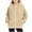 Beige, variant on CYRBOKO Girls Zipper Sweatershirts, Hooded Fall Casual Long Sleeve Athletic Outerwear Purple Size 4-15 T