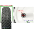 thumbnail image 2 of 15" x 4"  Carefree Wheelbarrow Wheel With Diamond Tread, 3" Center Hub and 1" Bushing Bore, 2 of 2