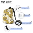 thumbnail image 6 of Geaub cartoon honey pot bee sunflower durable canvas backpack: stylish, lightweight, and spacious with adjustable straps, 6 of 7