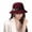 Wine -AH09, variant on Dwellite Women Cloche Hat Winter Church Hat with Lightweight Solid Casual Wide Brim Hats Khaki
