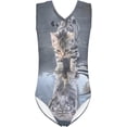 thumbnail image 1 of Maillot de Bain une Pièce pour Filles 3-14 Col en V Maillot Sans Manches, 1 of 5
