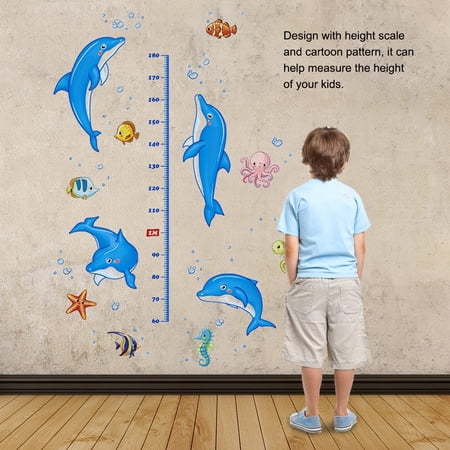 Cergrey Adhesif Mignon Dauphin Enfants Tableau De Hauteur Sticker Mural Vinyle Decal Bebe Chambre De Bebe Tableau De Hauteur Enfants Adhesif Tableau De Hauteur Enfants Walmart Canada