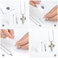 thumbnail image 5 of Urn Necklace for Ashes Rose Flower Cross Cremation Jewelry Pendant for Human/Pet Funeral Keepsake Memorial Necklace, 5 of 6