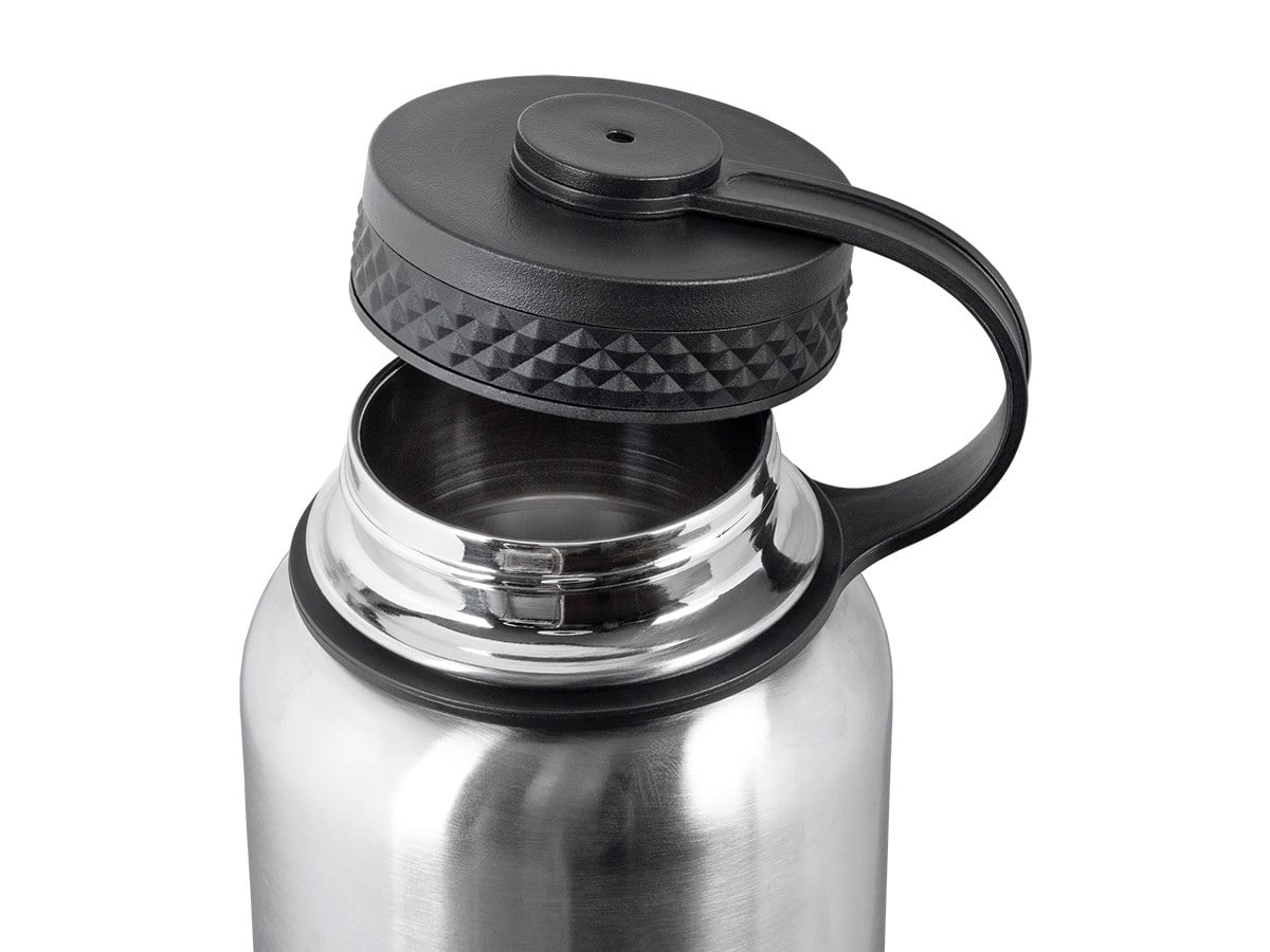 SweatProof Monoprice Vacuum Sealed Wide Mouth Water Bottle 32oz White Insulated | BPA Free Hot and Cold Pure Outdoor Collection