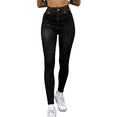 thumbnail image 1 of Leggins Mujer Mezclilla Unitalla Faja Alta Estilo Pantalón Mezclilla, 1 of 5