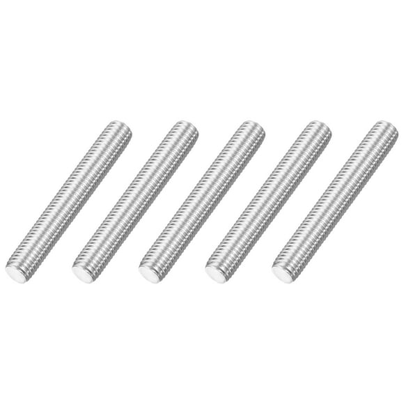 M12x80mm Fully Threaded Rod, 5Pcs 316 Stainless Steel 1.75 Pitch Threaded Screw