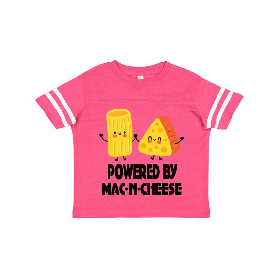 Inktastic Powered by Mac N Cheese Boys or Girls Toddler T-Shirt