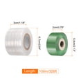 thumbnail image 2 of Uxcell 2 Rolls 2CM 3CM Width 100M Long PE Fruit Tree Grafting Tape, Green White, 2 of 7