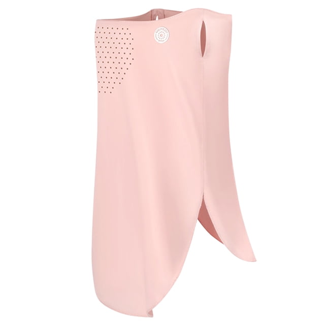 Máscara Protección Solar para Pesca Golf Al Aire Libre Velo Y Transpirable Verano para Mujer Facial Refrescante Hielo para La Mitad La Cara (XTJ128 Sakura Pink)