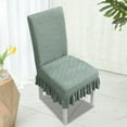 thumbnail image 4 of Universal Stretch Chair Cover, Spandex Slipcover for Dining Chairs with Elastic Skirt, Washable Seat Protector and Backrest Cushion Cover, Furniture Protector, 4 of 6