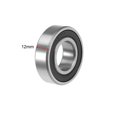 thumbnail image 3 of Uxcell Deep Groove Ball Bearing Double Sealed ABEC-3 Z1 Bearings Metal Silver Tone 2pcs 0.67''x1.57''x0.47'', 3 of 4