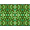 thumbnail image 1 of Ahgly Company Indoor Rectangle Patterned Nebula Green Area Rugs, 2' x 4', 1 of 6