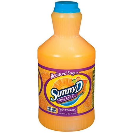 Sunny D: Reduced Sugar Citrus Punch Juice Half Gallon Walmart com Sunny D: Reduced Sugar Citrus Punch Juice Half Gallon Walmart com
