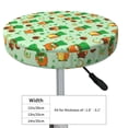 thumbnail image 4 of Lsque St. Patrick's day Pattern Round Bar chair cushion covers Velvet Fabric Premium Comfort Protects from Scratches and Stains for 14-17 Inch Chair-13 inch, 4 of 7
