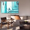 thumbnail image 6 of Door Turquoise Blue Canvas Poster Bedroom Decor Sports Landscape Office Room Decor Gift,Frame-style,20x30inch(50x75cm), 6 of 8