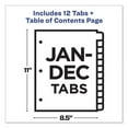 thumbnail image 5 of "Customizable Toc Ready Index Black And White Dividers, 12-Tab, Letter | Bundle of 5", 5 of 7