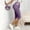 Purple, variant on BRGZLK Women's High Waisted Stretchy Capri Jeggings Pants Tummy Control Pull On Skinny Jean Leggings with Pockets