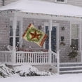 thumbnail image 5 of Barn Star Wreath Happy Winter Double Sided Merry Christmas House Flag 28 x 40 inch, 5 of 6