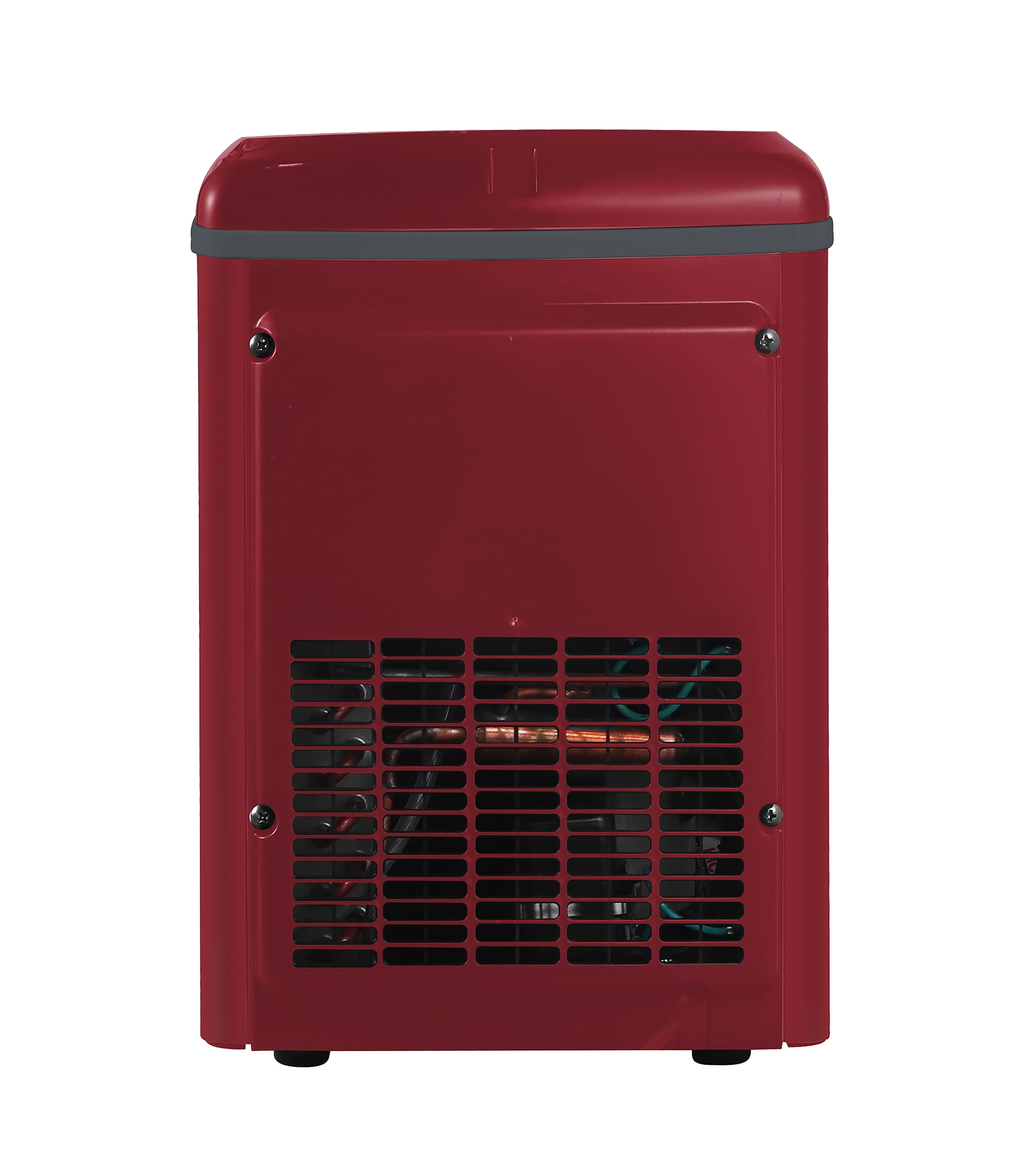 Frigidaire Gallery 33 lbs. Nugget Ice Maker, Self-Cleaning Countertop Ice Maker with Touchscreen Controls, Red Stainless Steel
