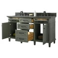 thumbnail image 6 of Legion Furniture 60" MDF/Veneer Wood Double Sink Vanity Cabinet in Green, 6 of 9