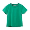 thumbnail image 4 of NAISIBABY Girls Uniform Sets 2-Piece, Short Sleeve T-Shirts and Pleated Skirts School Cheerleading Performance Outfits Green 5T, 4 of 4
