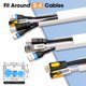 thumbnail image 2 of Kit Cord Hider YesBes Cable Raceway de 32 m, soporte de pared para TV, blanco, 2 of 6