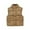 Brown, variant on Mens Sleeveless Puffer Vest Lightweight Winter Outerwear Jacket with Stand Collar and Zipper Closure for Casual Daily Wear
