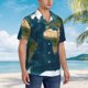 thumbnail image 3 of Fotbe World Map Camisa Hawaiana para Hombre Unisex – Camisa Casual de Verano con Botones de Manga Corta de Algodón y Lino,Large, 3 of 7