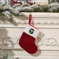thumbnail image 2 of Décorations de Noël-Mini Bas avec Initiales Bas de Noël avec 26 Lettres Décorations de Noël Bas de Noël Rouges en Tricot Lettres Brodées, 2 of 4