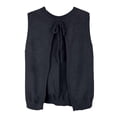 thumbnail image 5 of XIYON Womens Summer Tops Women Backless Tie Up Sweater Vest Sleeveless Crewneck Knit Crop Tops Open Back Crochet Pullover Tank Tops Summer Fashion Clothing Breathable, 5 of 6